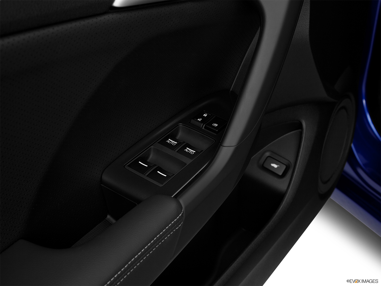 2011 Acura TSX Sport Wagon Driver's side inside window controls. 