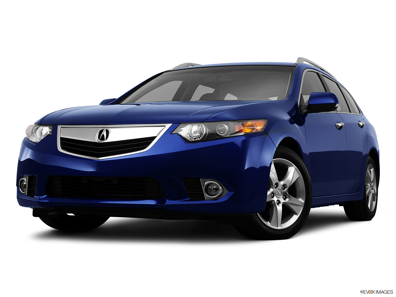 2011 Acura TSX Sport Wagon Front angle view, low wide perspective. 