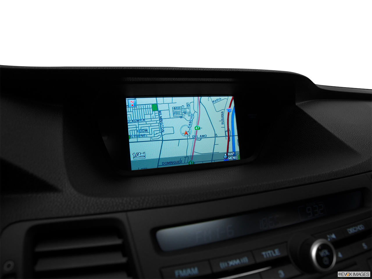 2011 Acura TSX Sport Wagon Driver position view of navigation system. 