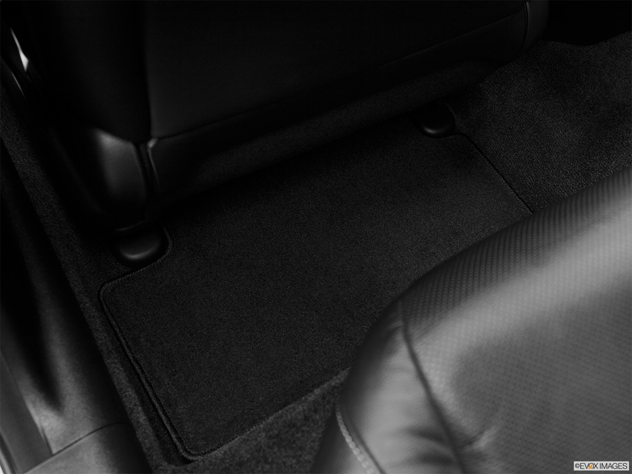 2011 Acura TSX Base Rear driver's side floor mat. Mid-seat level from outside looking in. 