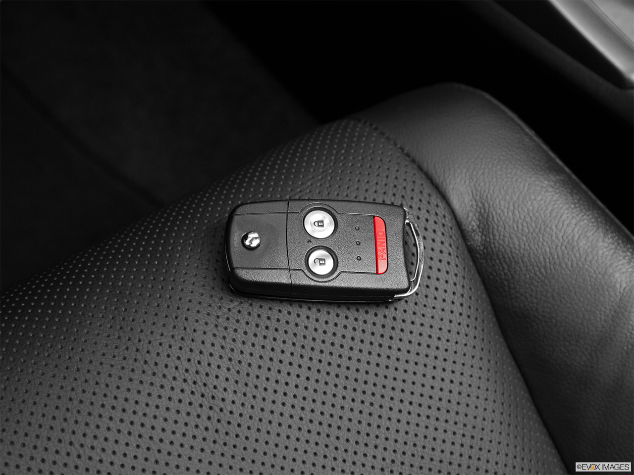 2011 Acura TSX Base Key fob on driver's seat. 