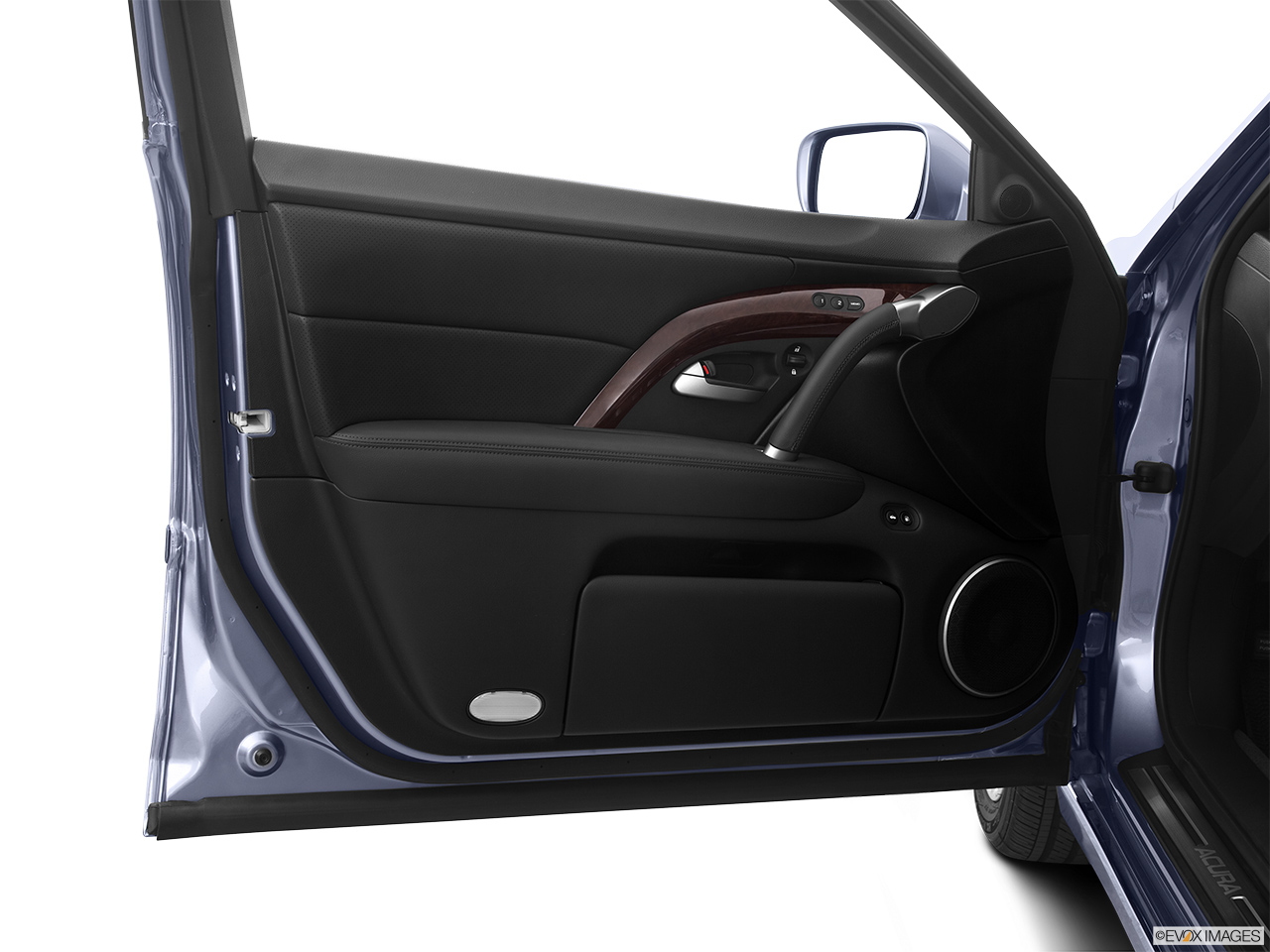 2011 Acura RL RL Inside of driver's side open door, window open. 