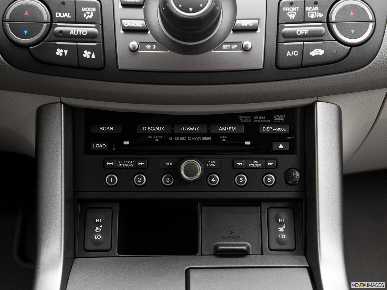 2011 Acura RDX RDX SH-AWD Closeup of radio head unit 