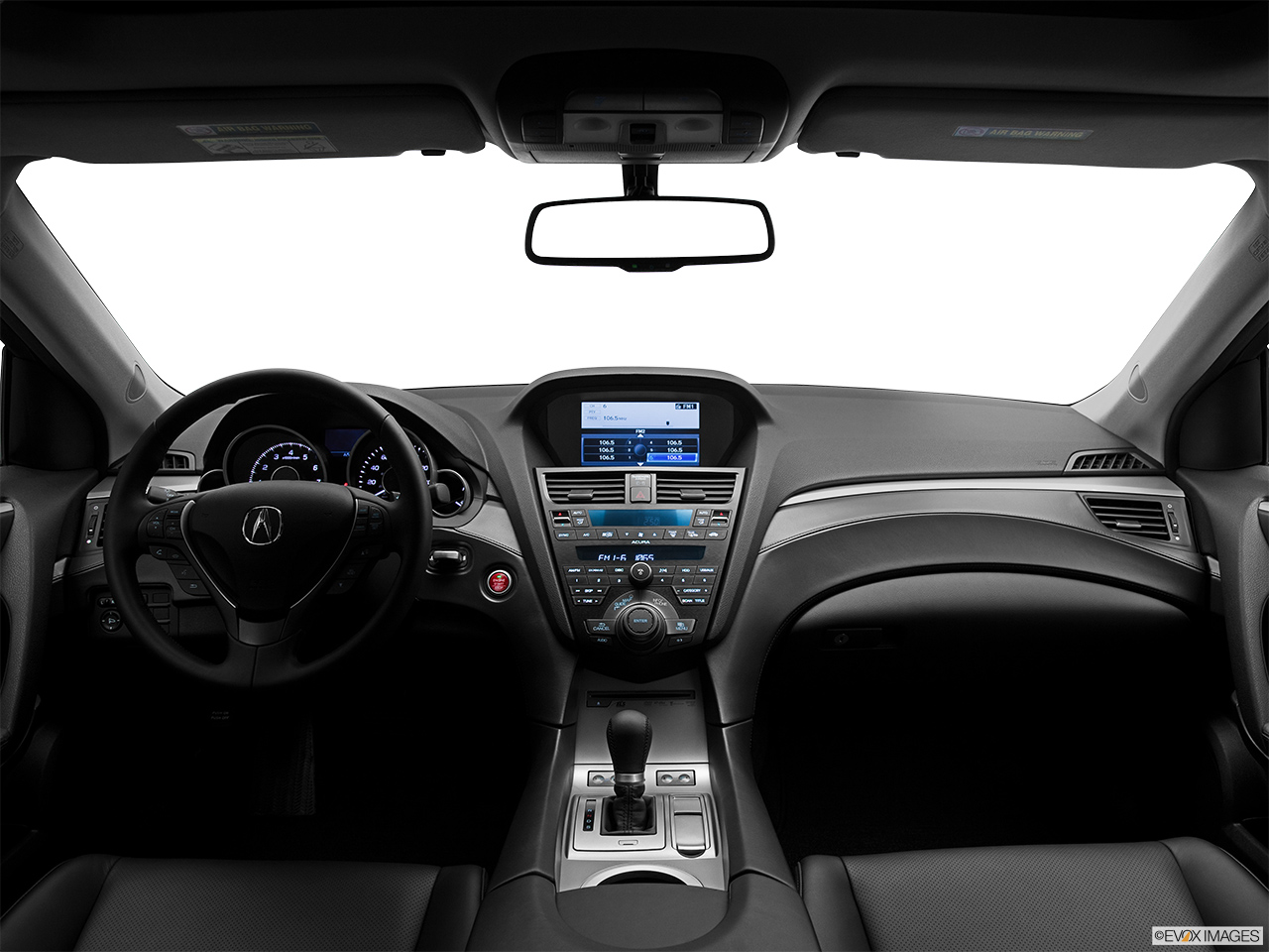 2011 Acura ZDX ZDX Technology Centered wide dash shot 