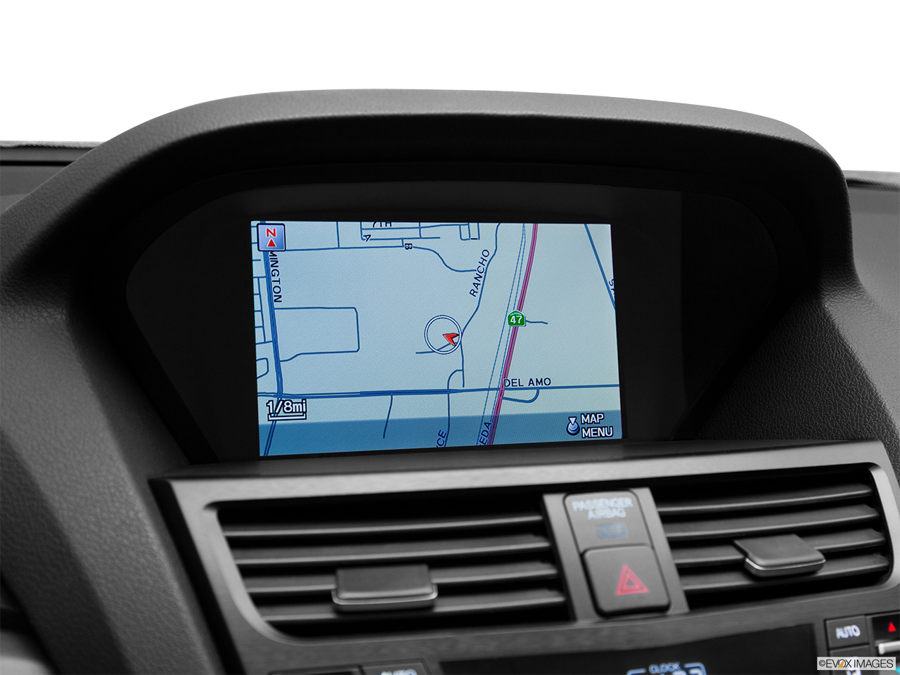 2011 Acura ZDX ZDX Technology Driver position view of navigation system. 