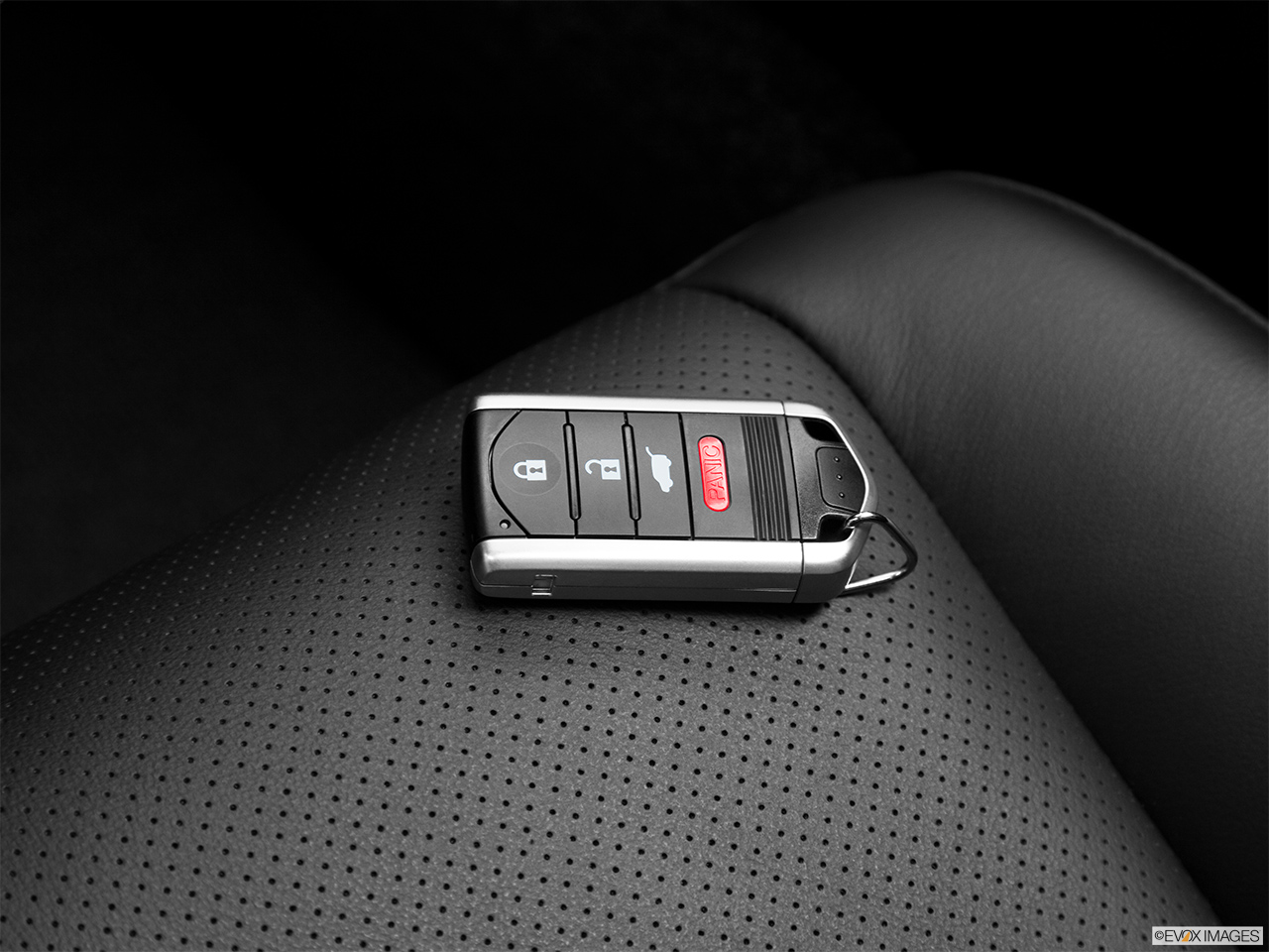 2011 Acura ZDX ZDX Technology Key fob on driver's seat. 