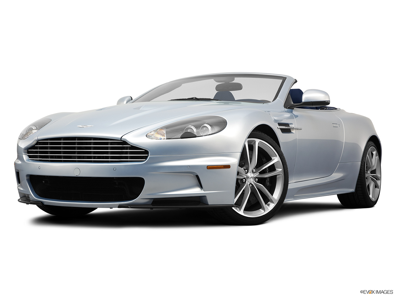 2011 Aston Martin DBS Volante Front angle view, low wide perspective. 