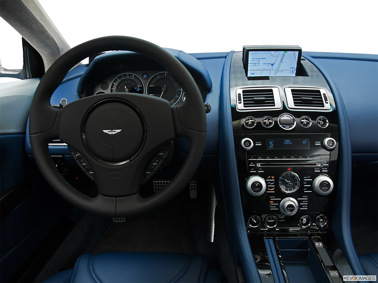 2011 Aston Martin DBS Volante Steering wheel/Center Console. 