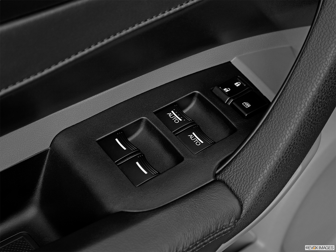2011 Acura ZDX ZDX Advance Driver's side inside window controls. 