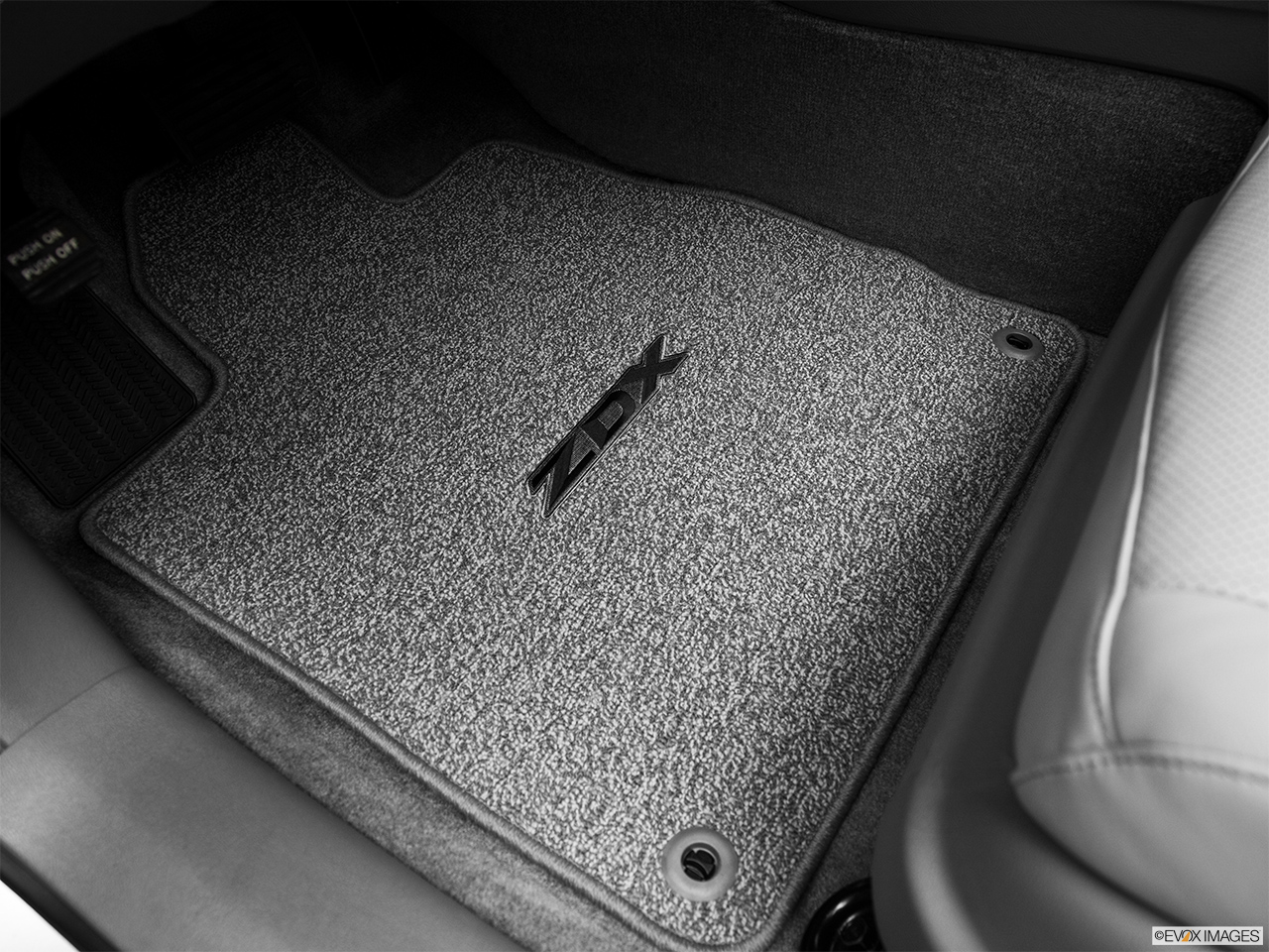 2011 Acura ZDX ZDX Advance Driver's floor mat and pedals. Mid-seat level from outside looking in. 