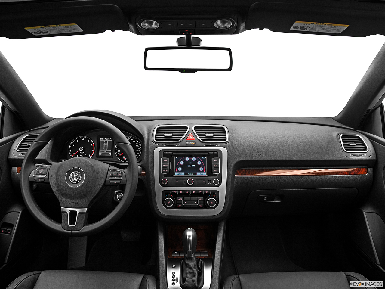 2012 Volkswagen Eos Lux Centered wide dash shot 