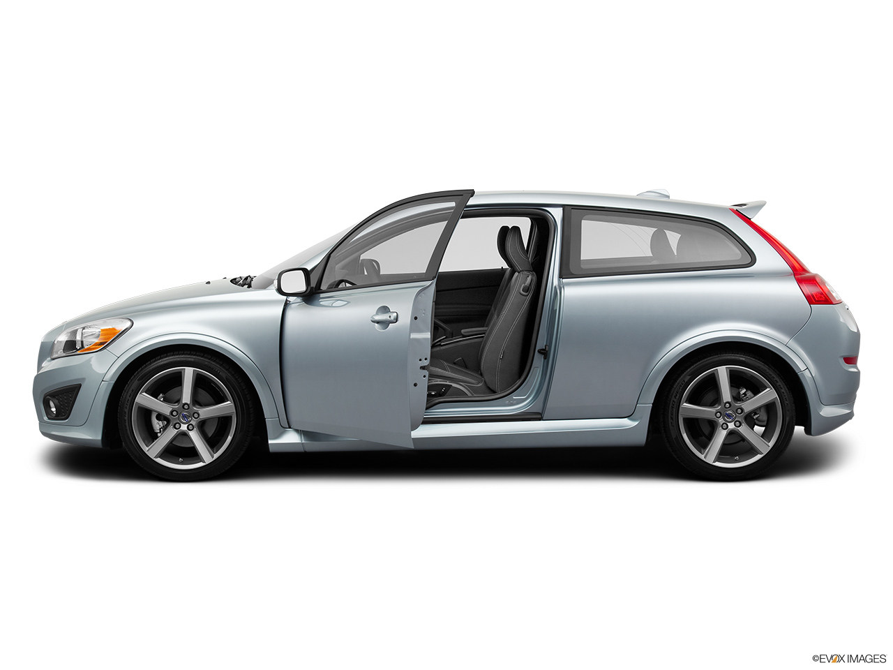 2012 Volvo C30 T5 R-Design Driver's side profile with drivers side door open. 