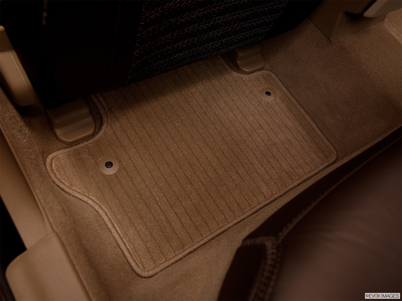 2012 Volvo XC70 3.2L Rear driver's side floor mat. Mid-seat level from outside looking in. 