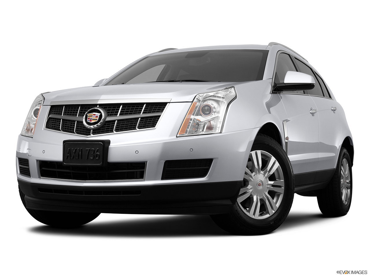 2012 Cadillac SRX Luxury Collection Front angle view, low wide perspective. 