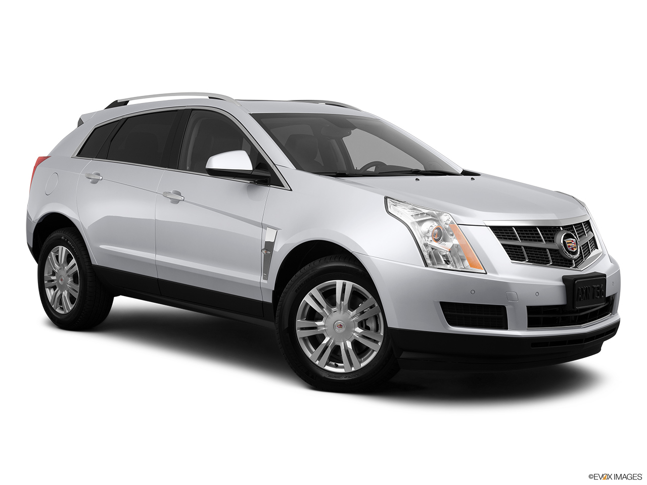 2012 Cadillac SRX Luxury Collection Front passenger 3/4 w/ wheels turned. 