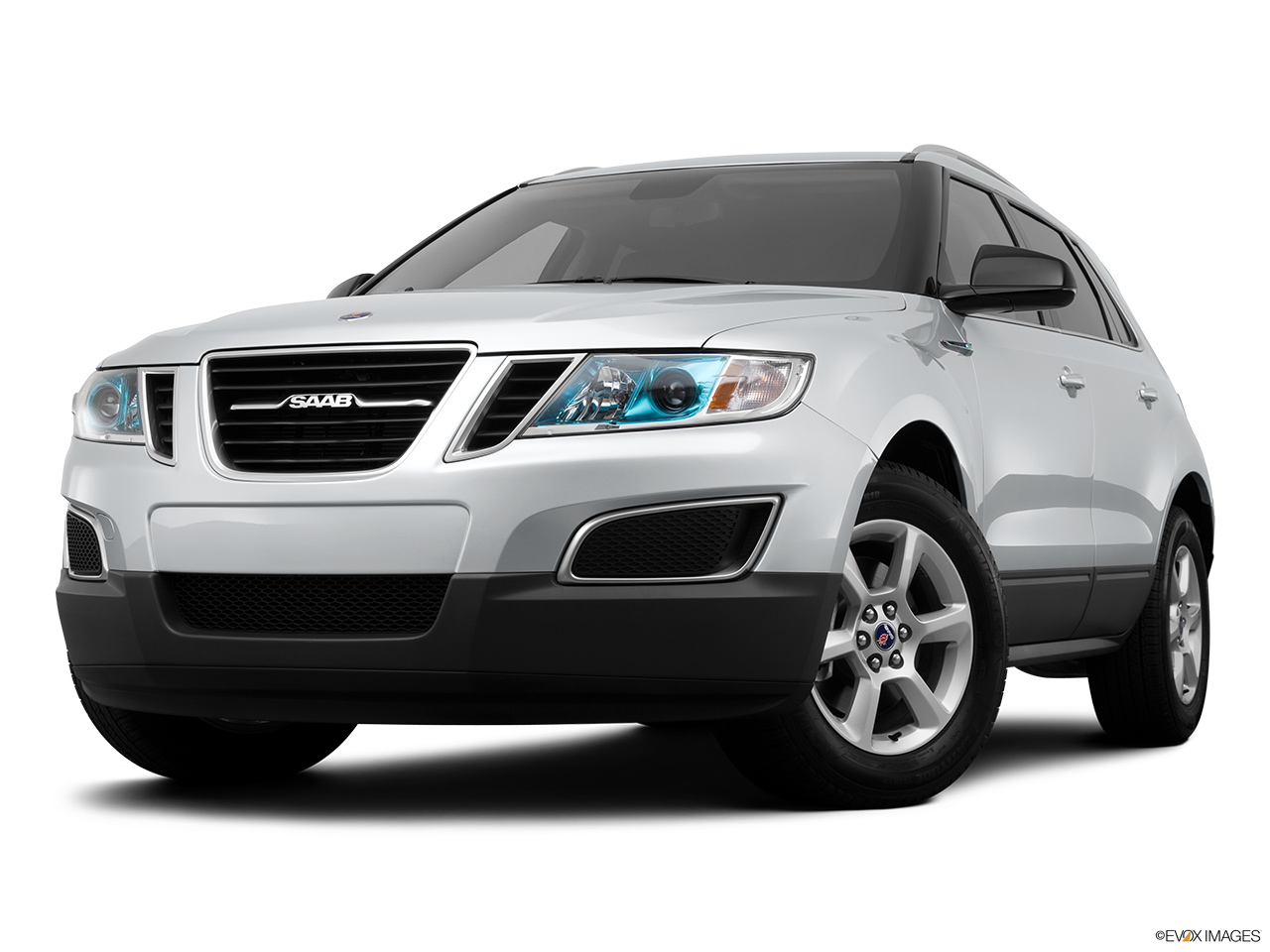2011 Saab 9-4X 3.0i Front angle view, low wide perspective. 
