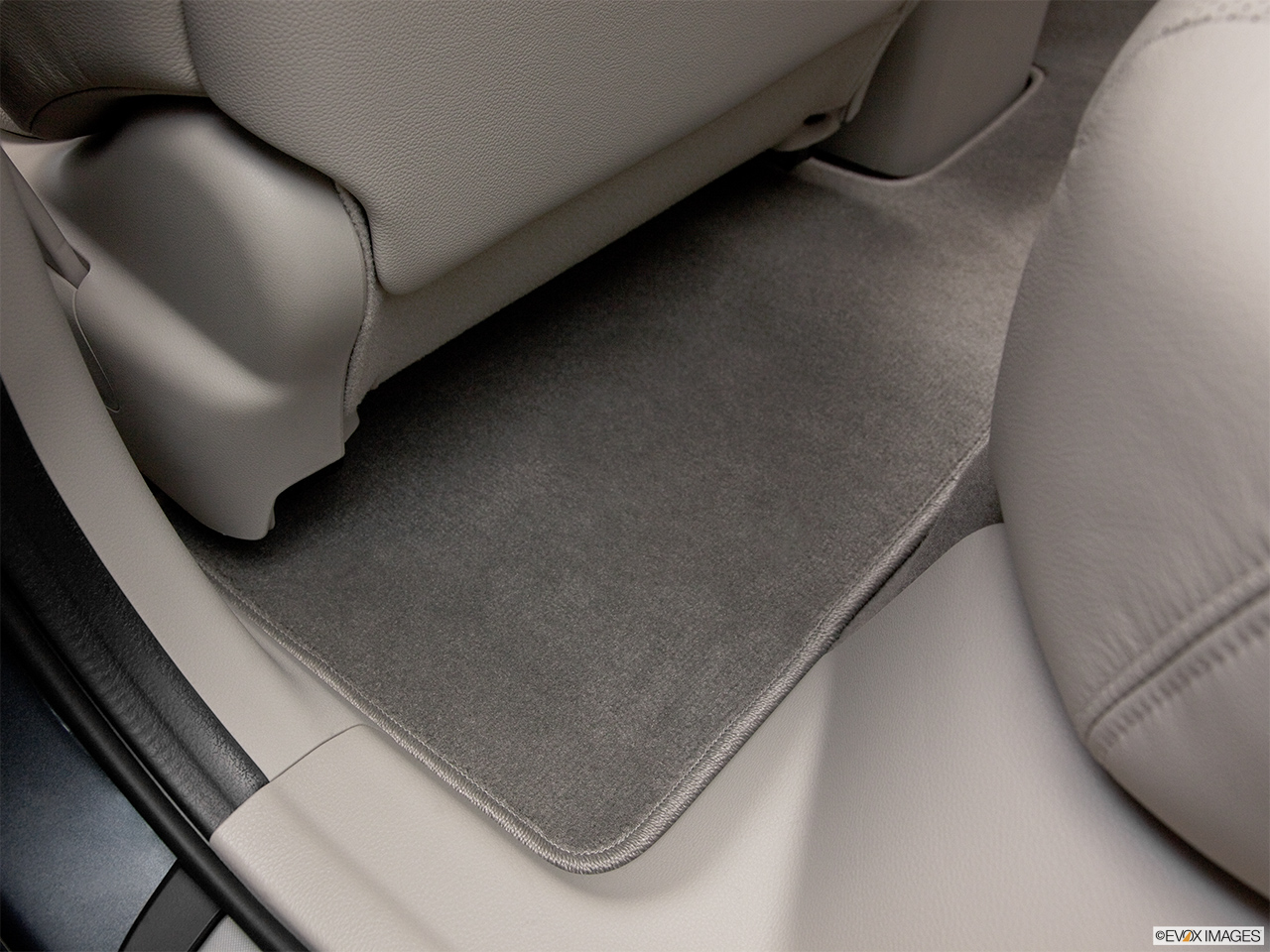 2012 Acura RDX RDX Rear driver's side floor mat. Mid-seat level from outside looking in. 