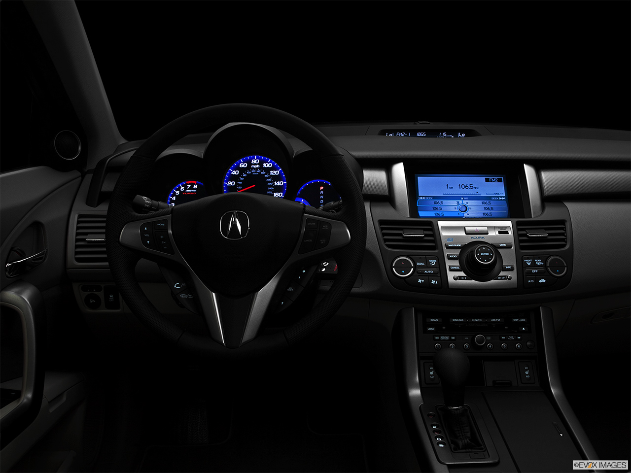 2012 Acura RDX RDX Centered wide dash shot - "night" shot. 