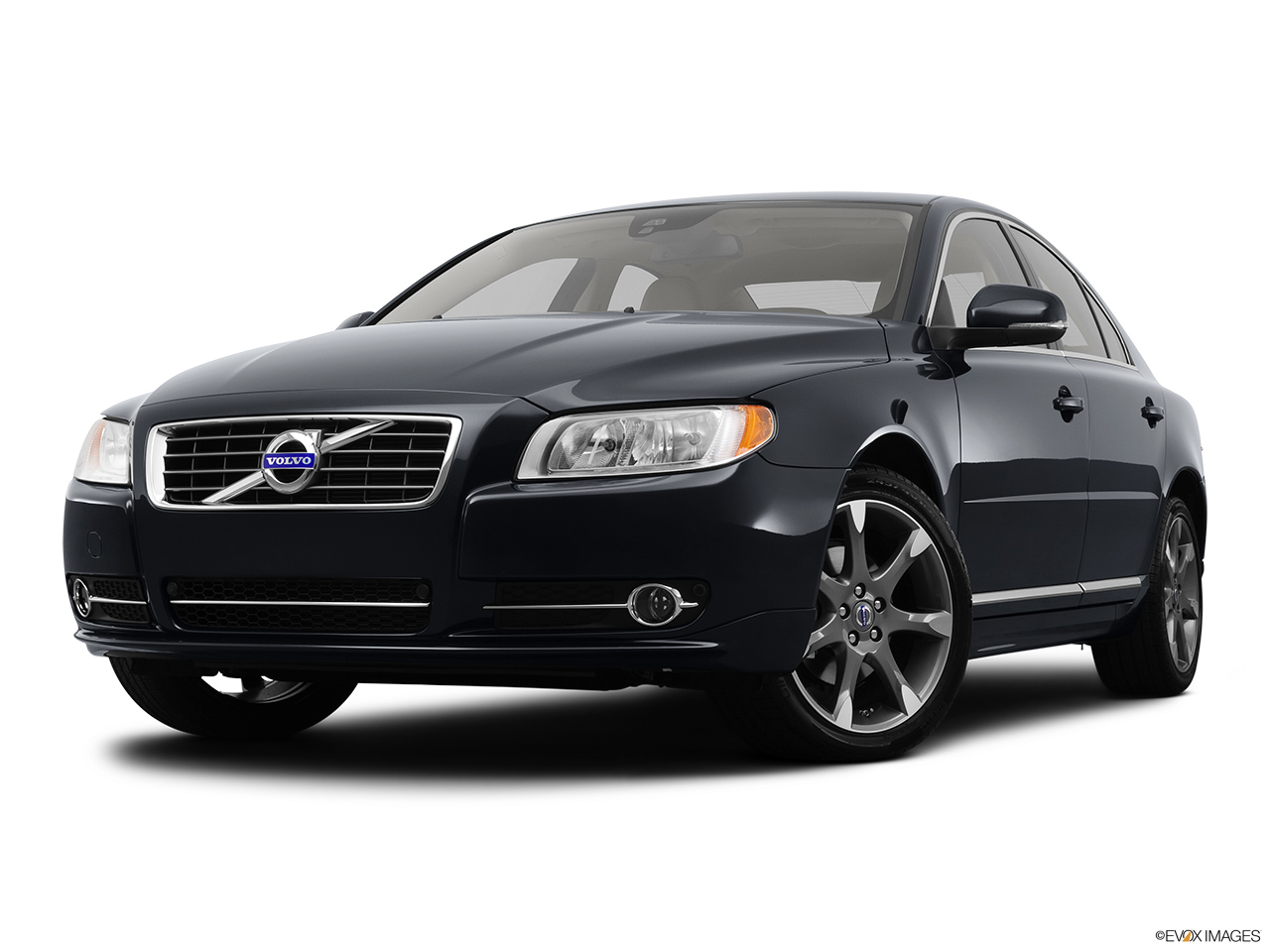 2012 Volvo S80 3.2 Front angle view, low wide perspective. 