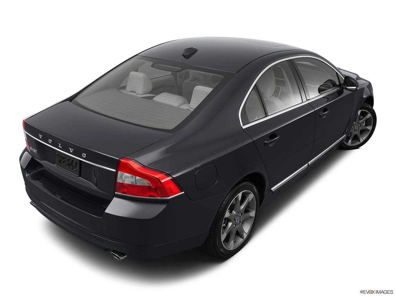 2012 Volvo S80 3.2 Rear 3/4 angle view. 