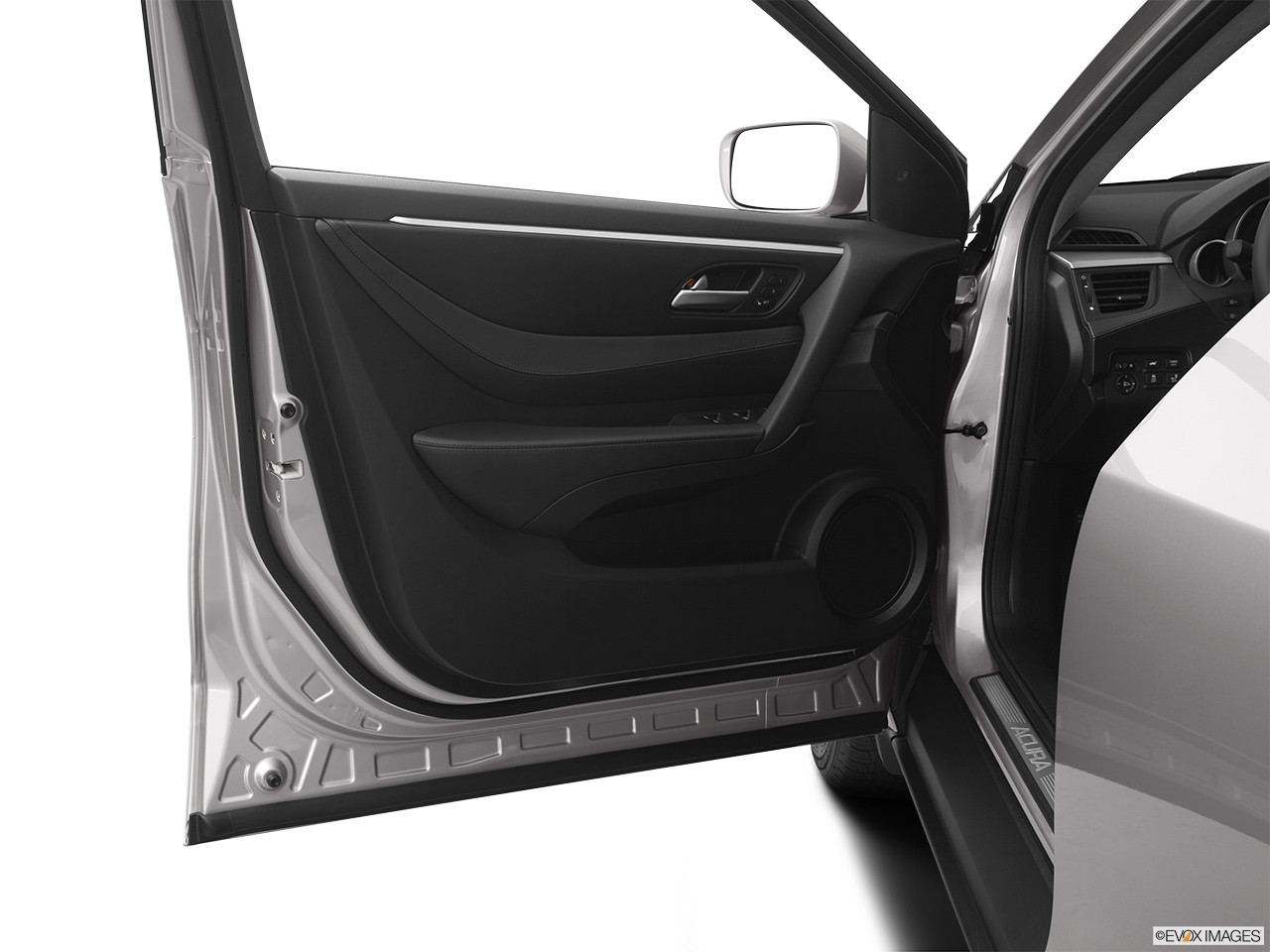 2012 Acura ZDX ZDX Advance Inside of driver's side open door, window open. 
