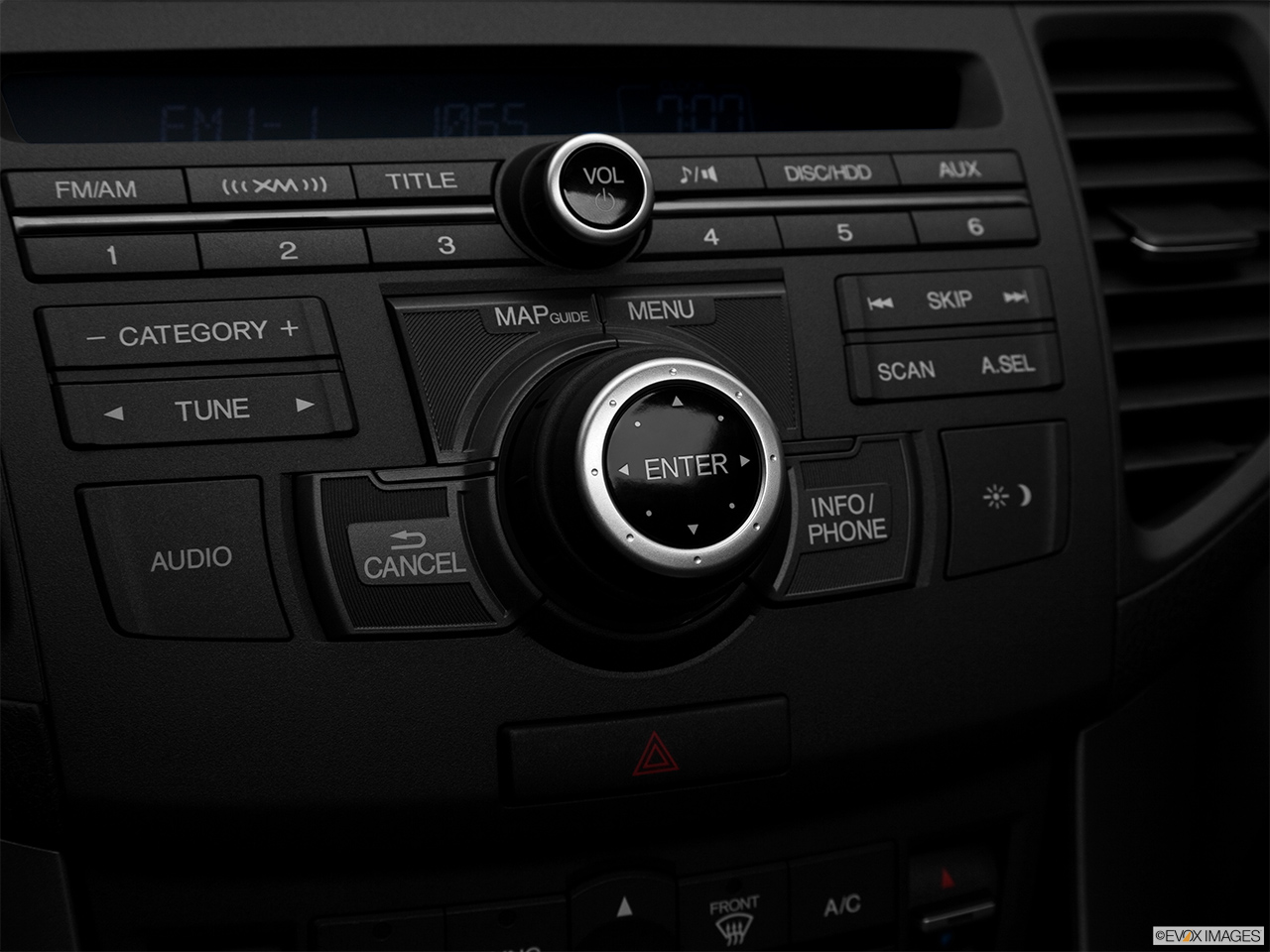 2012 Acura TSX 5-Speed Automatic System Controls. 