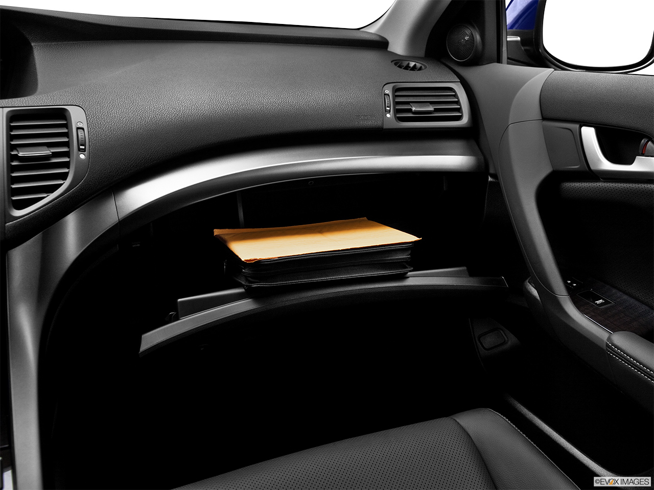 2012 Acura TSX TSX 5-speed Automatic Glove box open. 