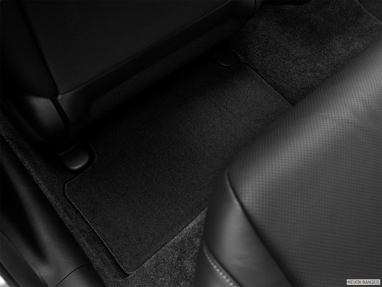 2012 Acura TSX TSX 5-speed Automatic Rear driver's side floor mat. Mid-seat level from outside looking in. 