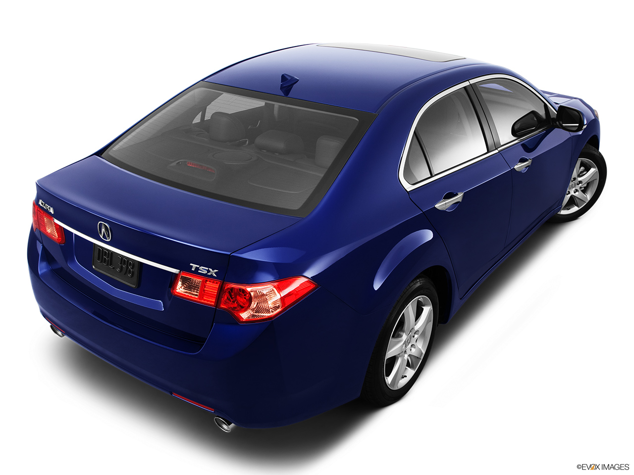 2012 Acura TSX TSX 5-speed Automatic Rear 3/4 angle view. 