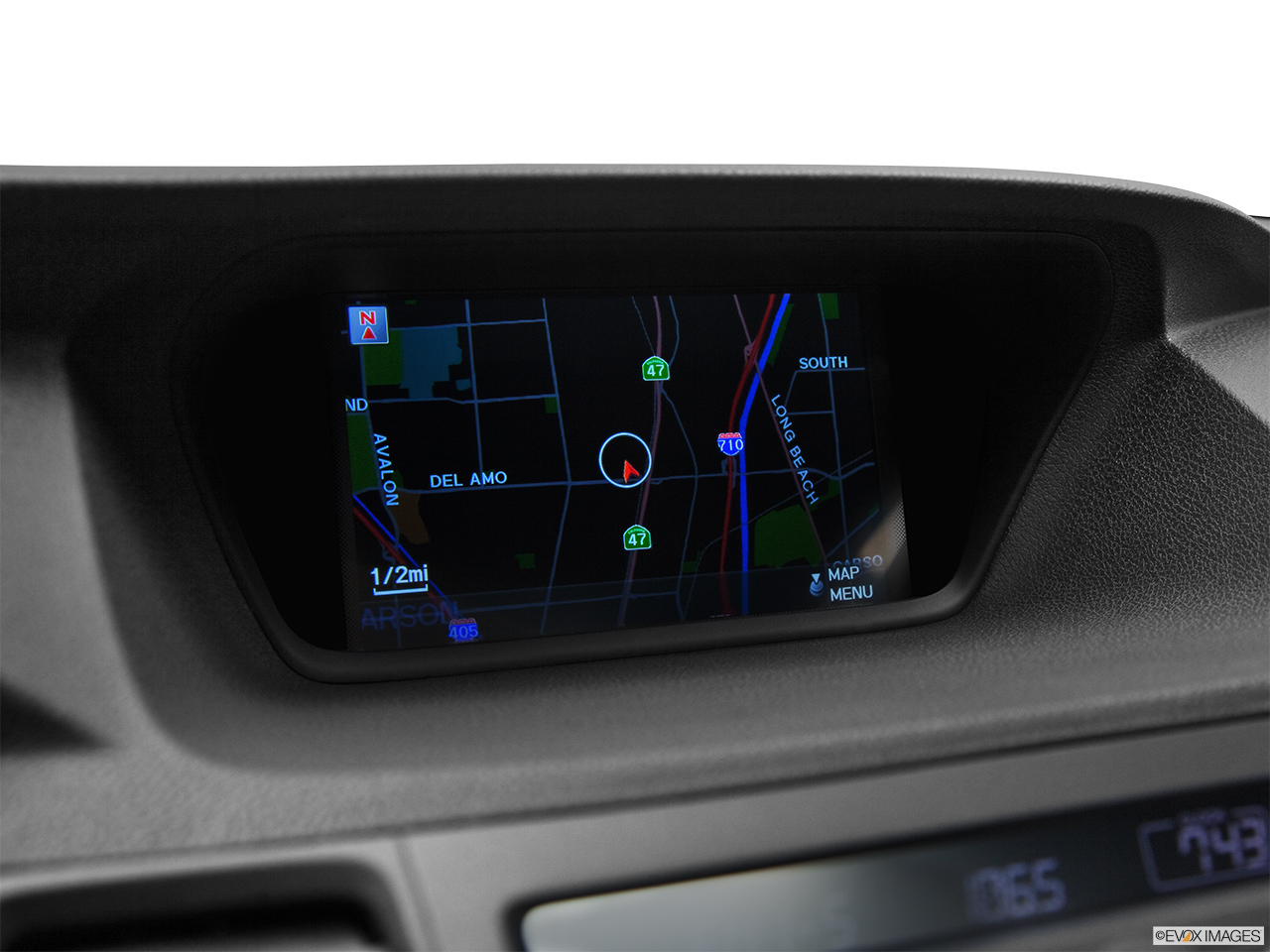 2012 Acura TSX Sport Wagon Driver position view of navigation system. 
