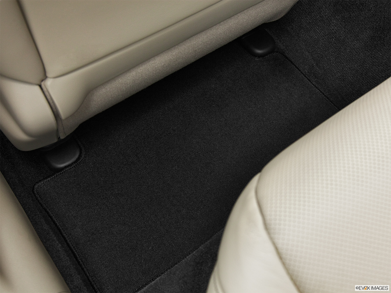 2012 Acura TSX Sport Wagon Rear driver's side floor mat. Mid-seat level from outside looking in. 