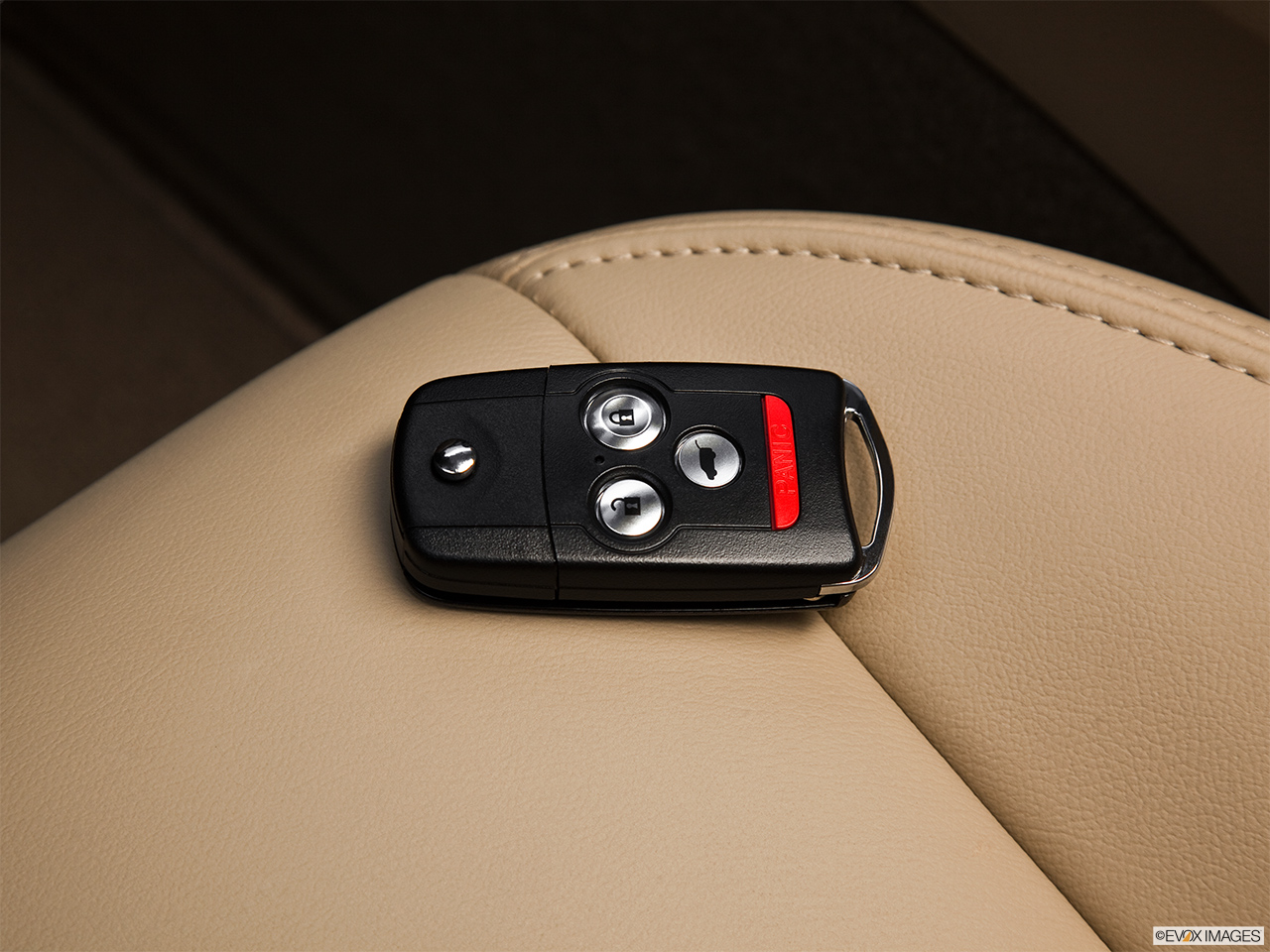 2012 Acura MDX Base Key fob on driver's seat. 