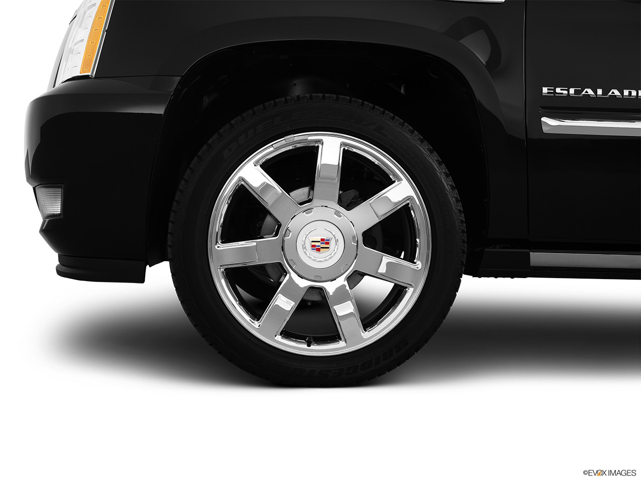 2012 Cadillac Escalade Hybrid Base Front Drivers side wheel at profile. 