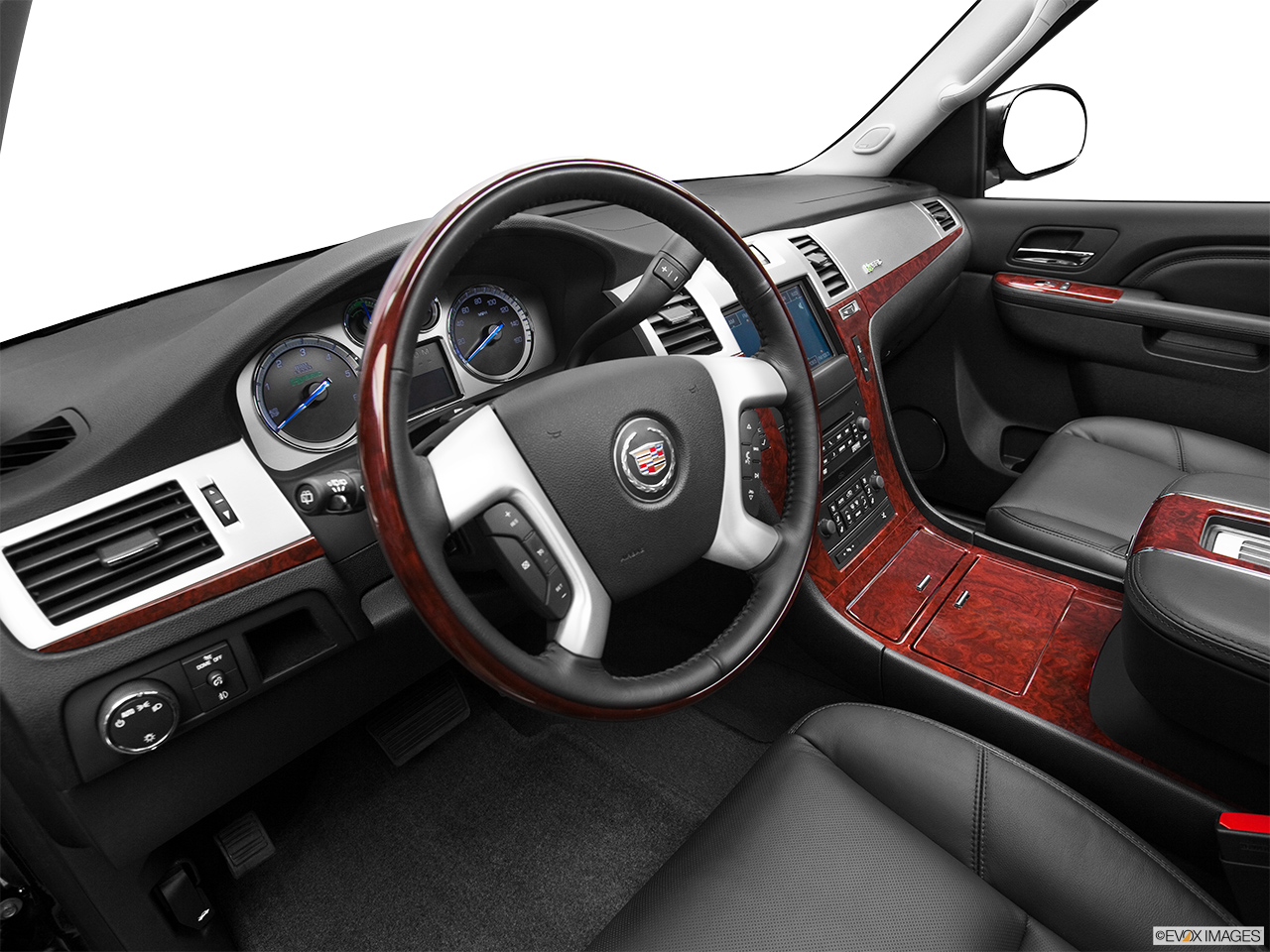 2012 Cadillac Escalade Hybrid Base Interior Hero (driver's side). 