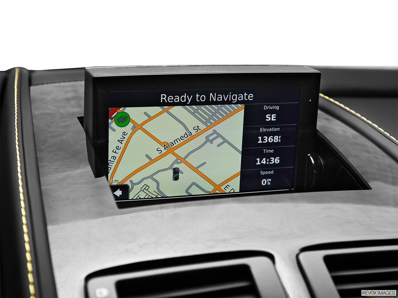 2012 Aston Martin V12 Vantage Base Driver position view of navigation system. 