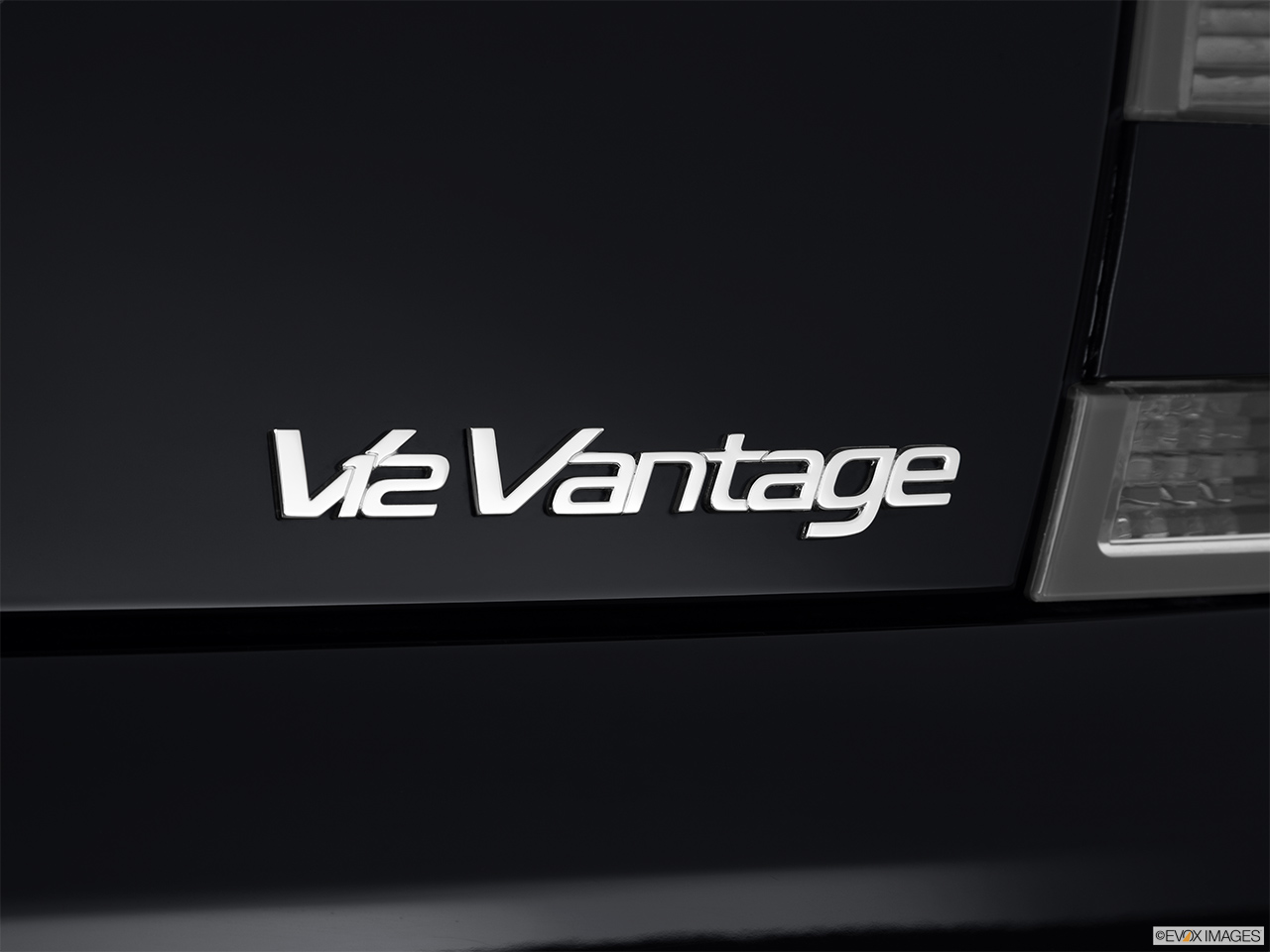 2012 Aston Martin V12 Vantage Base Rear model badge/emblem 