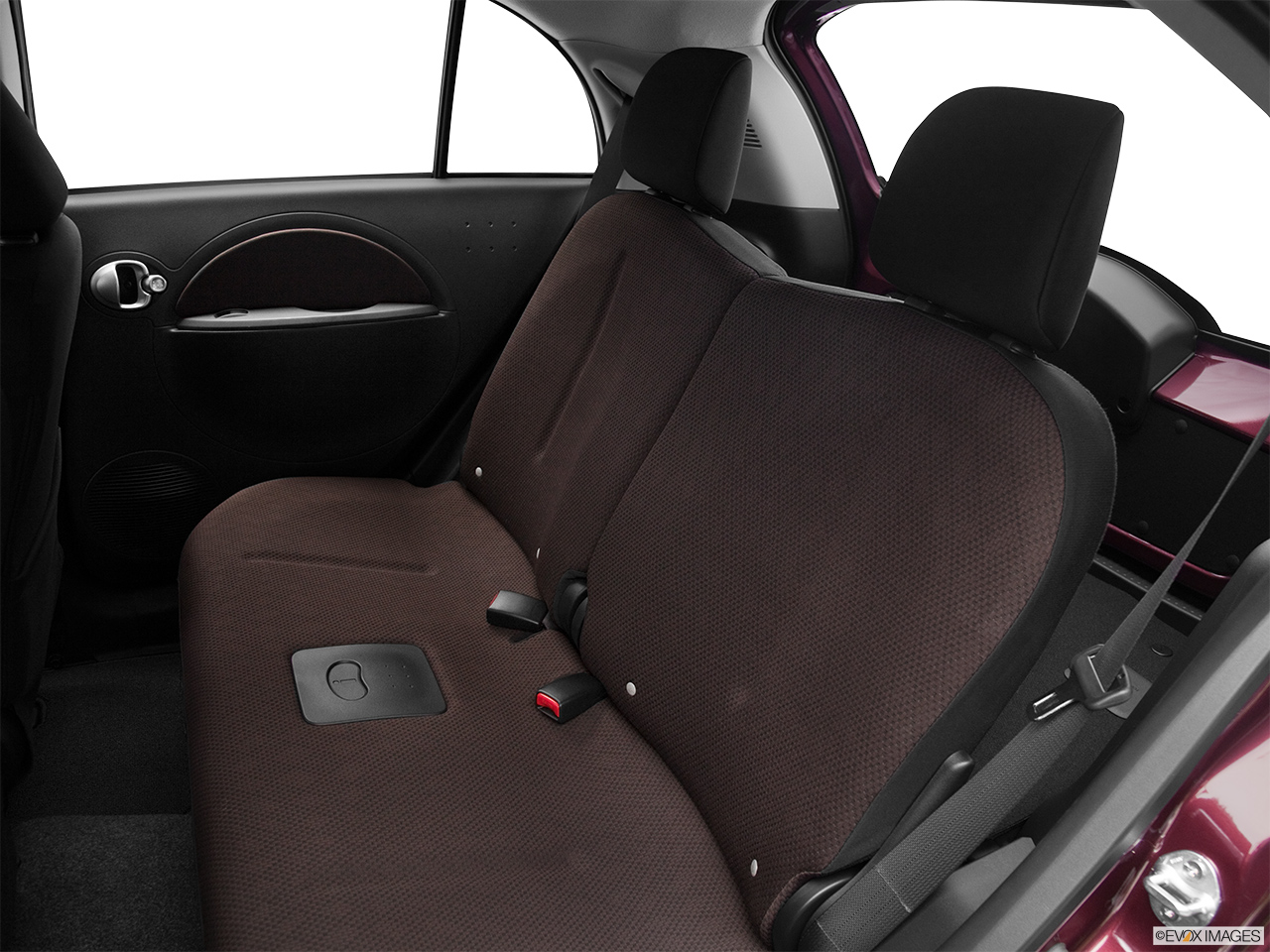 2012 Mitsubishi i-Miev SE Rear seats from Drivers Side. 