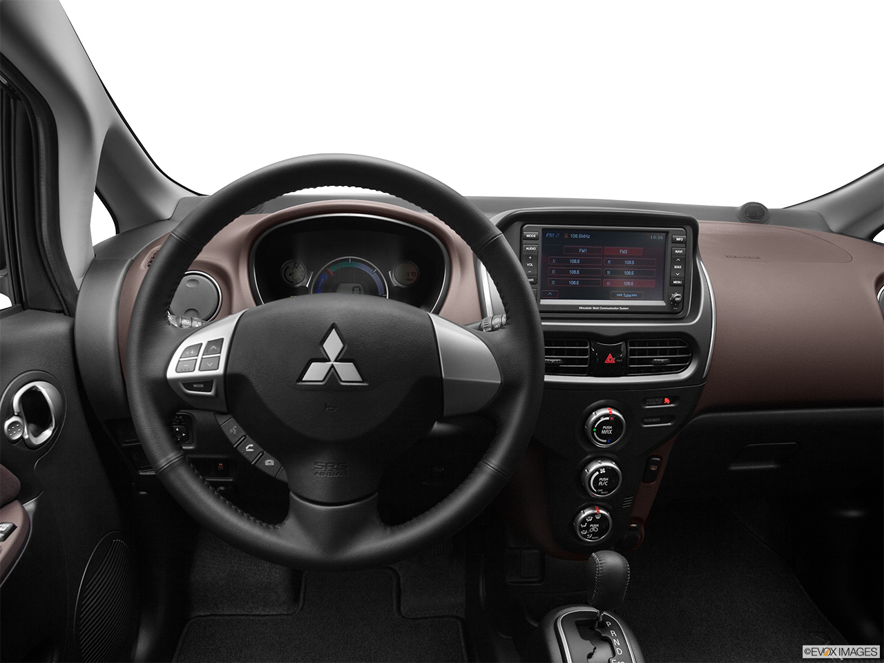 2012 Mitsubishi i-Miev SE Steering wheel/Center Console. 