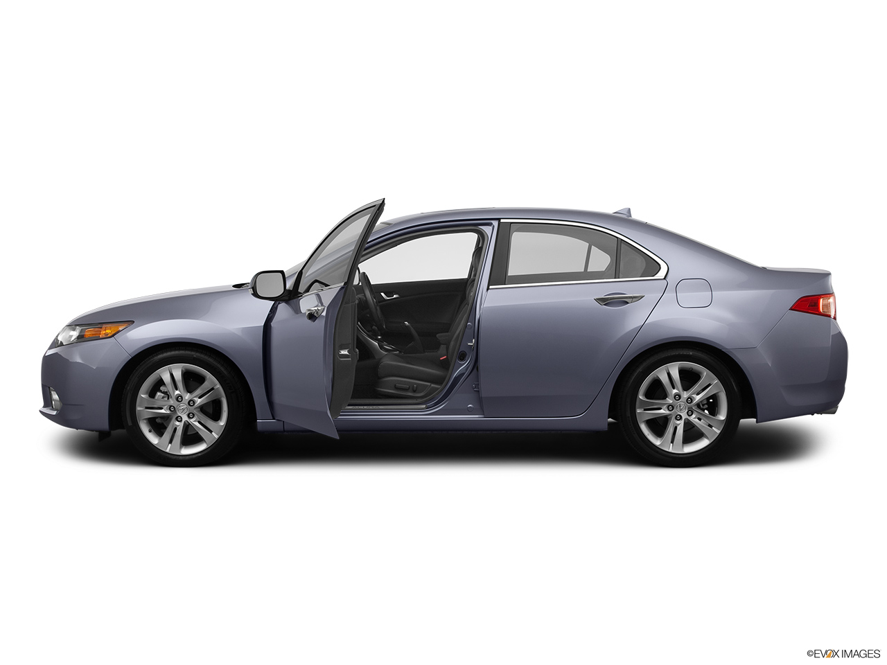 2012 Acura TSX V6 Driver's side profile with drivers side door open. 