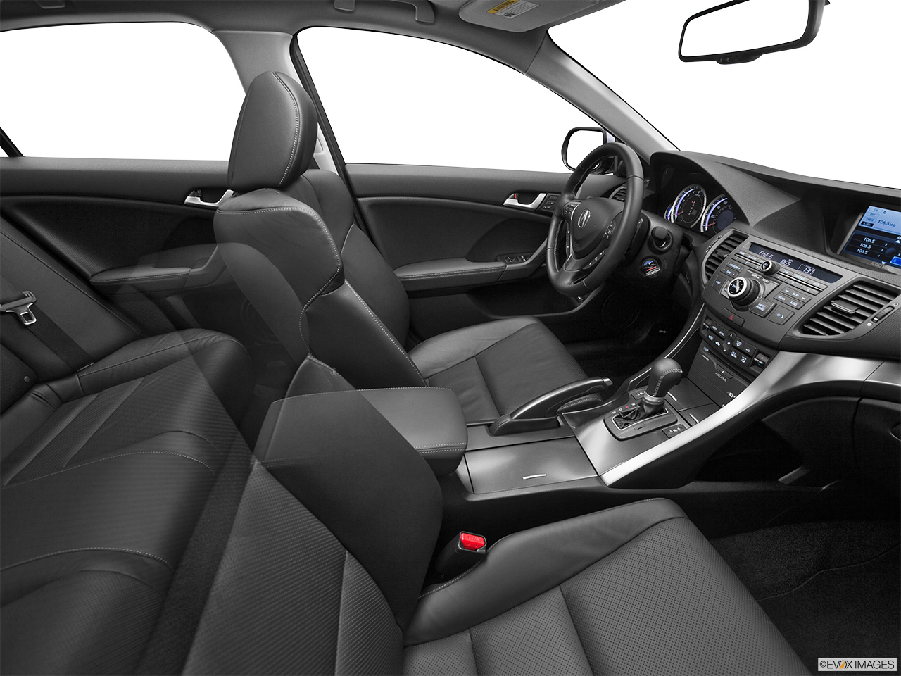2012 Acura TSX V6 Fake Buck Shot - Interior from Passenger B pillar. 