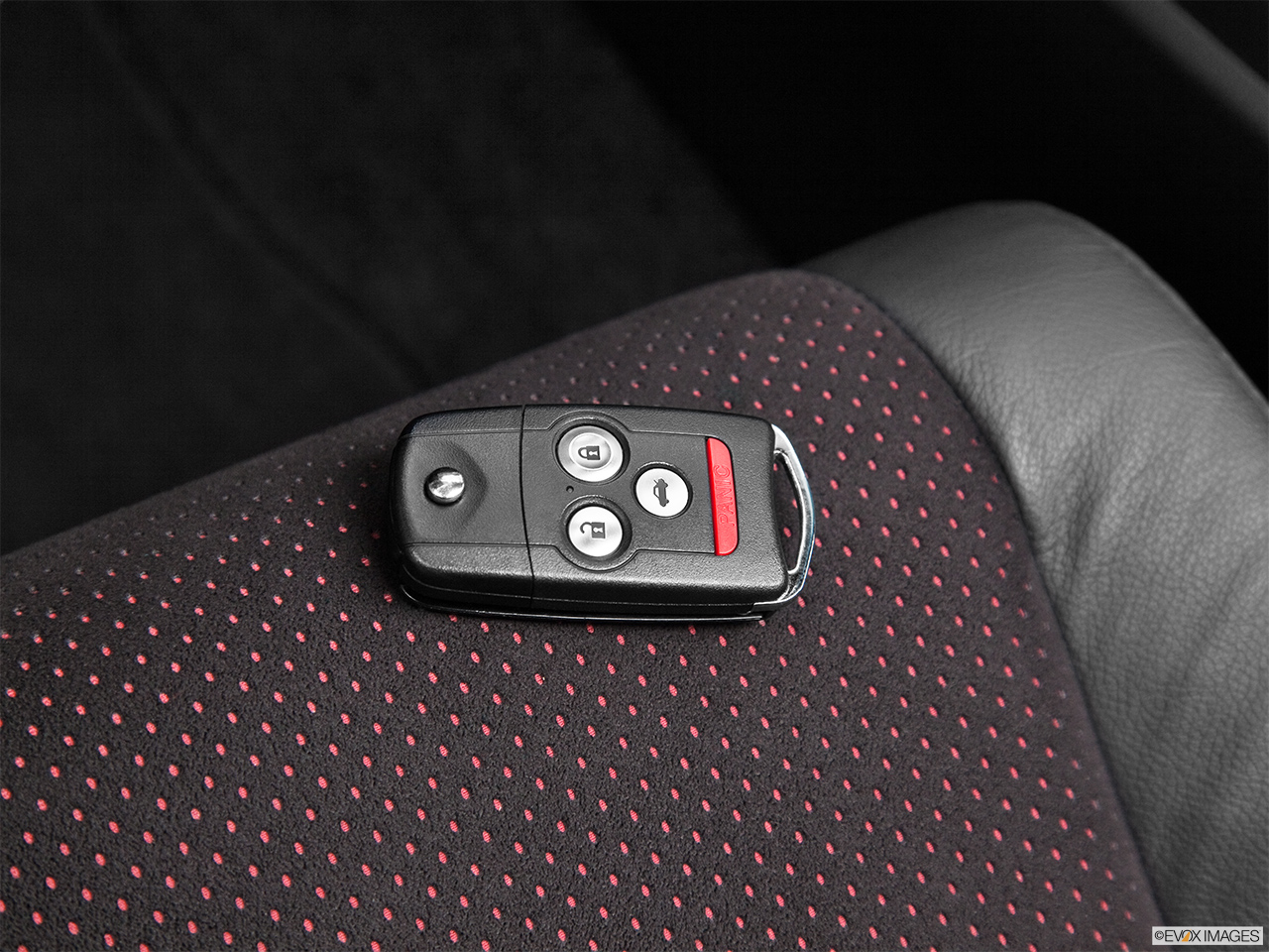 2012 Acura TSX Special Edition 6-Speed Manual Key fob on driver's seat. 
