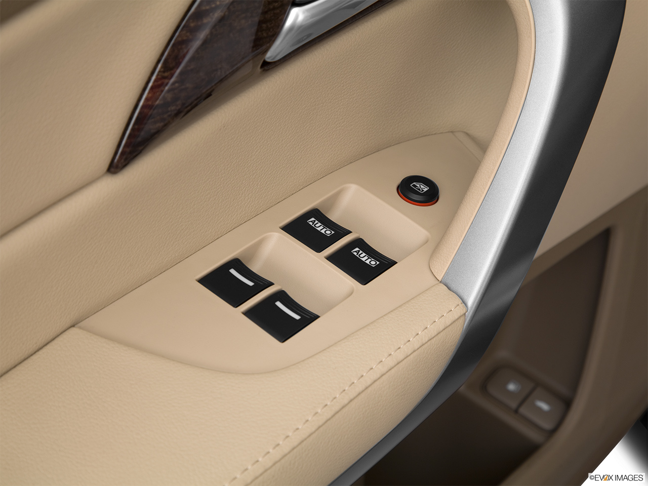 2012 Acura MDX MDX Driver's side inside window controls. 