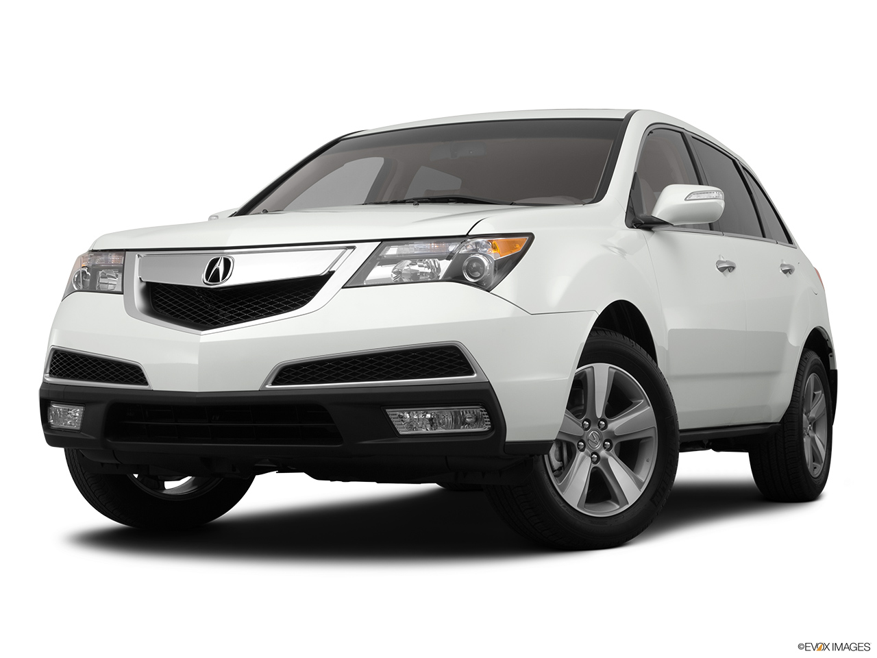 2012 Acura MDX MDX Front angle view, low wide perspective. 