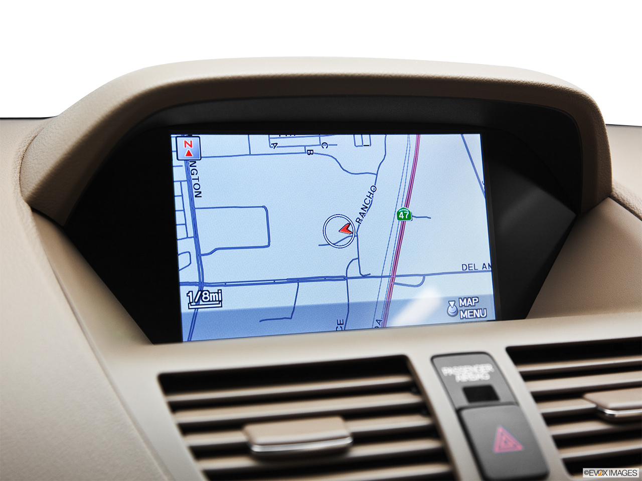 2012 Acura MDX MDX Driver position view of navigation system. 