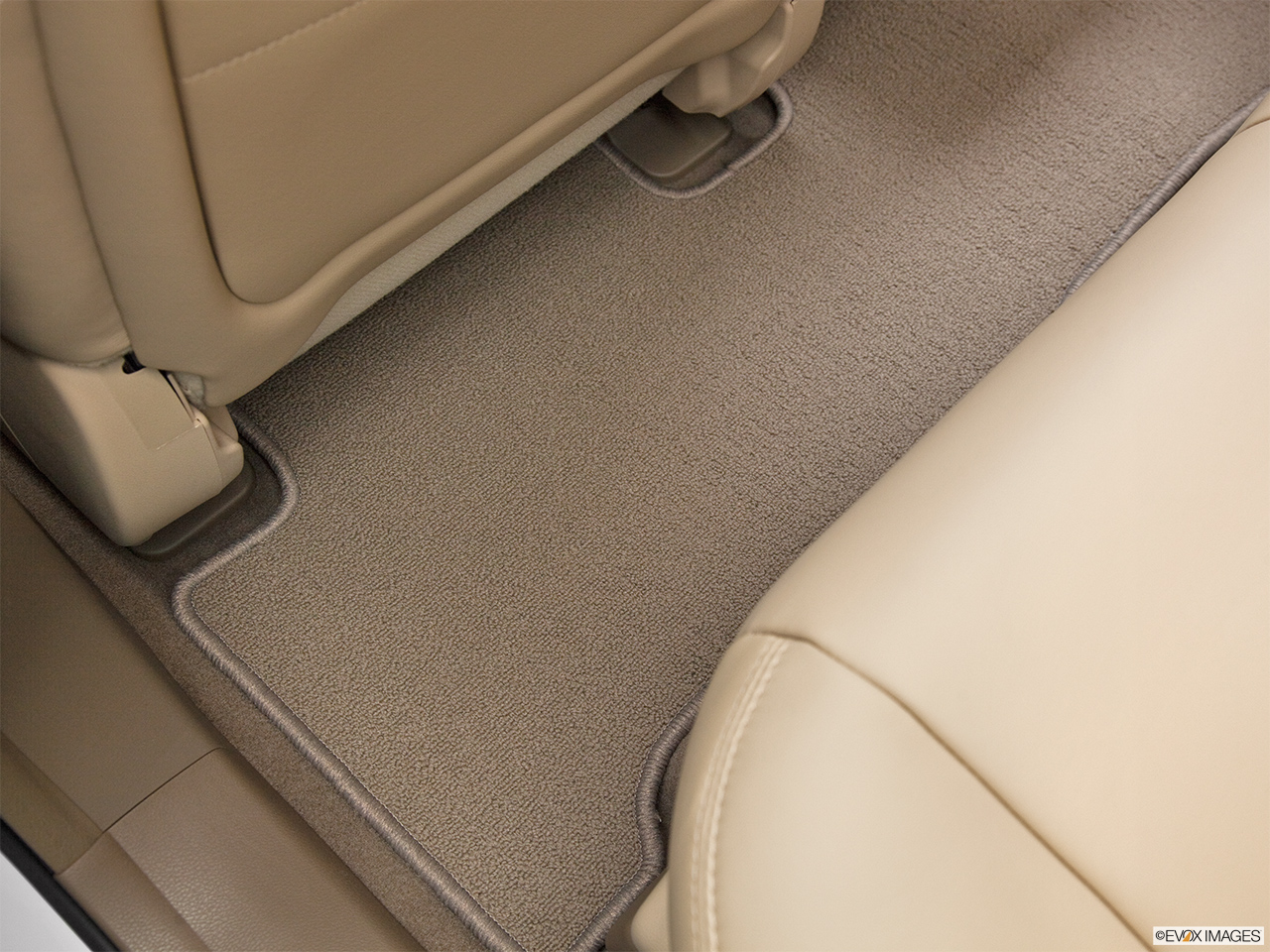 2012 Acura MDX MDX Rear driver's side floor mat. Mid-seat level from outside looking in. 