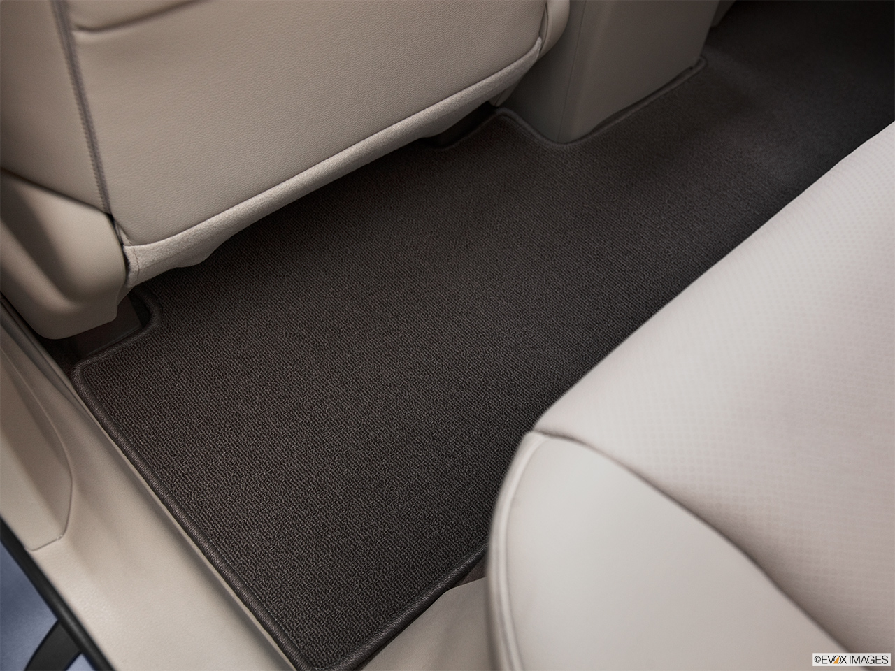 2013 Acura RDX Base Rear driver's side floor mat. Mid-seat level from outside looking in. 