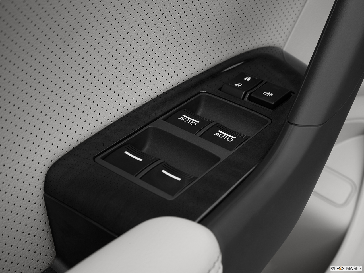 2012 Acura TSX Base Driver's side inside window controls. 