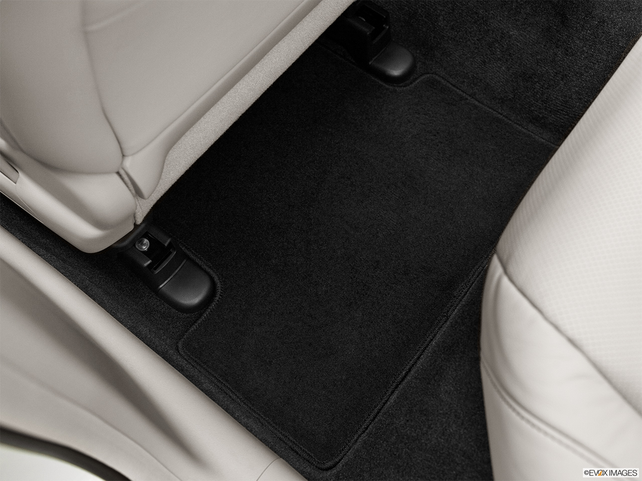 2012 Acura TSX Base Rear driver's side floor mat. Mid-seat level from outside looking in. 