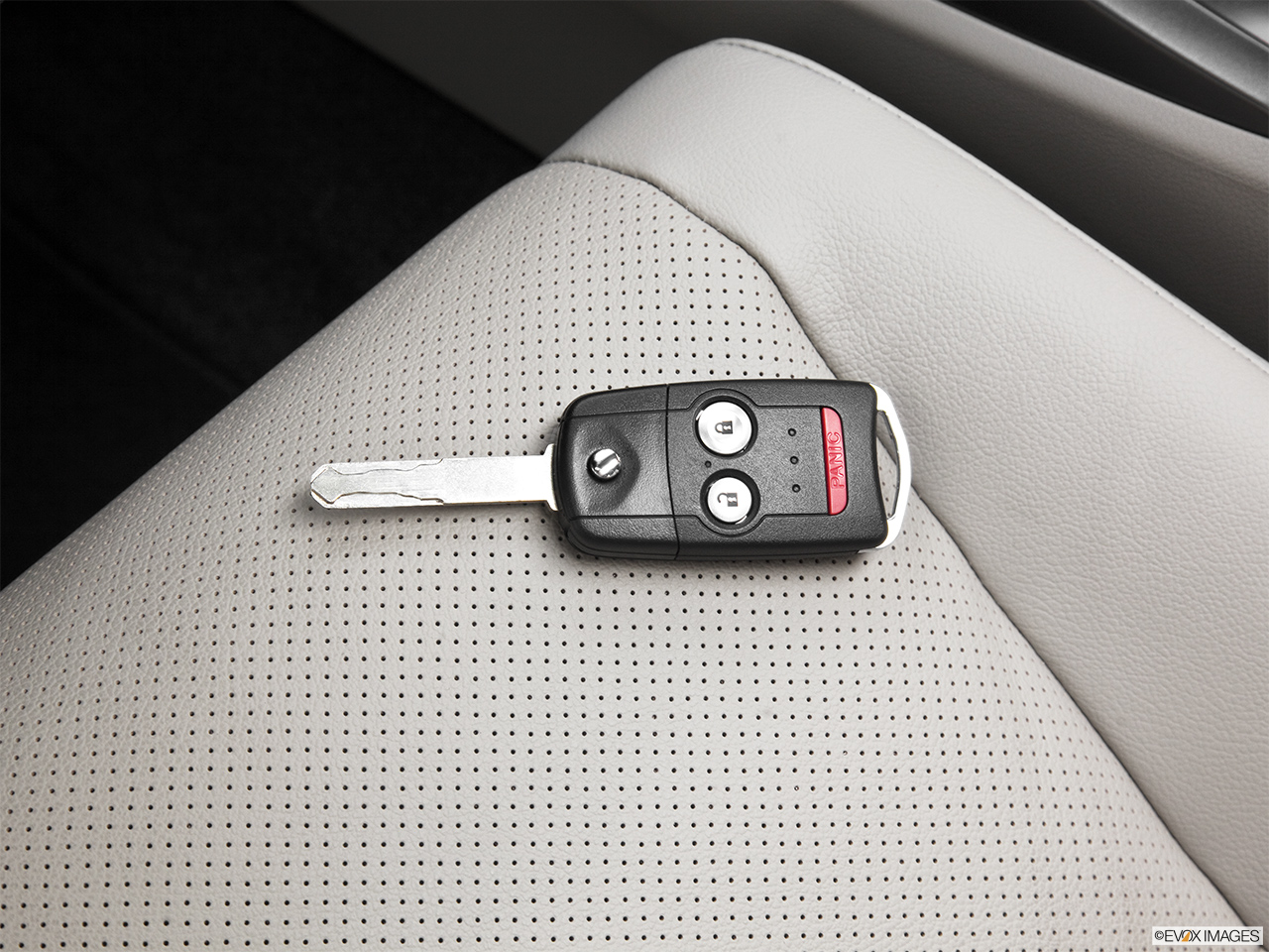 2012 Acura TSX Base Key fob on driver's seat. 