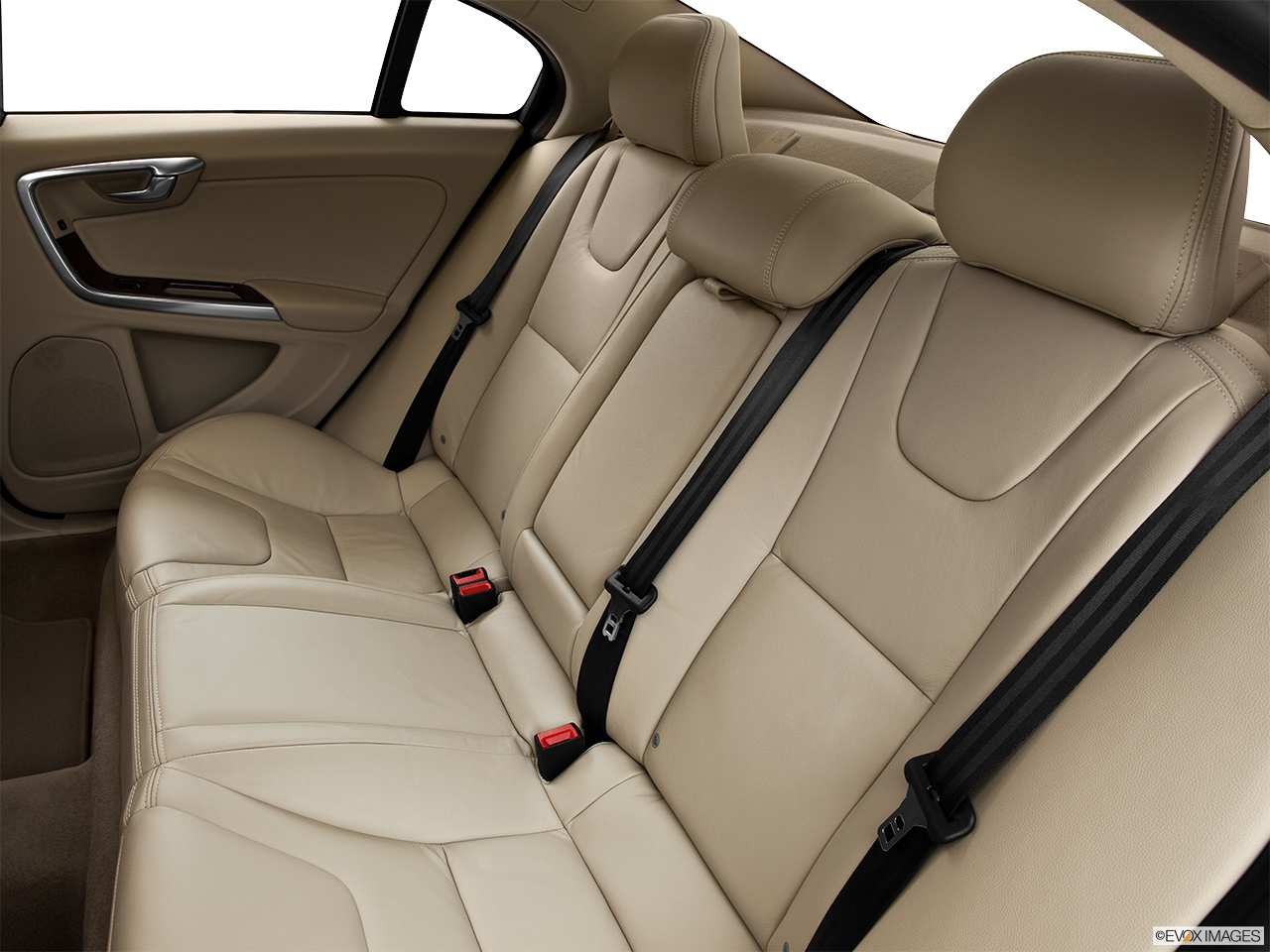 2013 Volvo S60 T5 FWD Premier Rear seats from Drivers Side. 